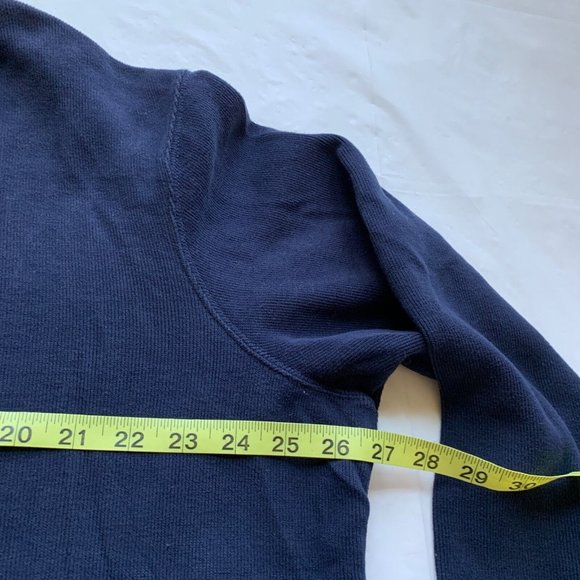 Ralph Lauren Polo Sweater Mens XL Blue 1/4 Zip Mock Pullover Golf Classic Casual - Picture 10 of 12